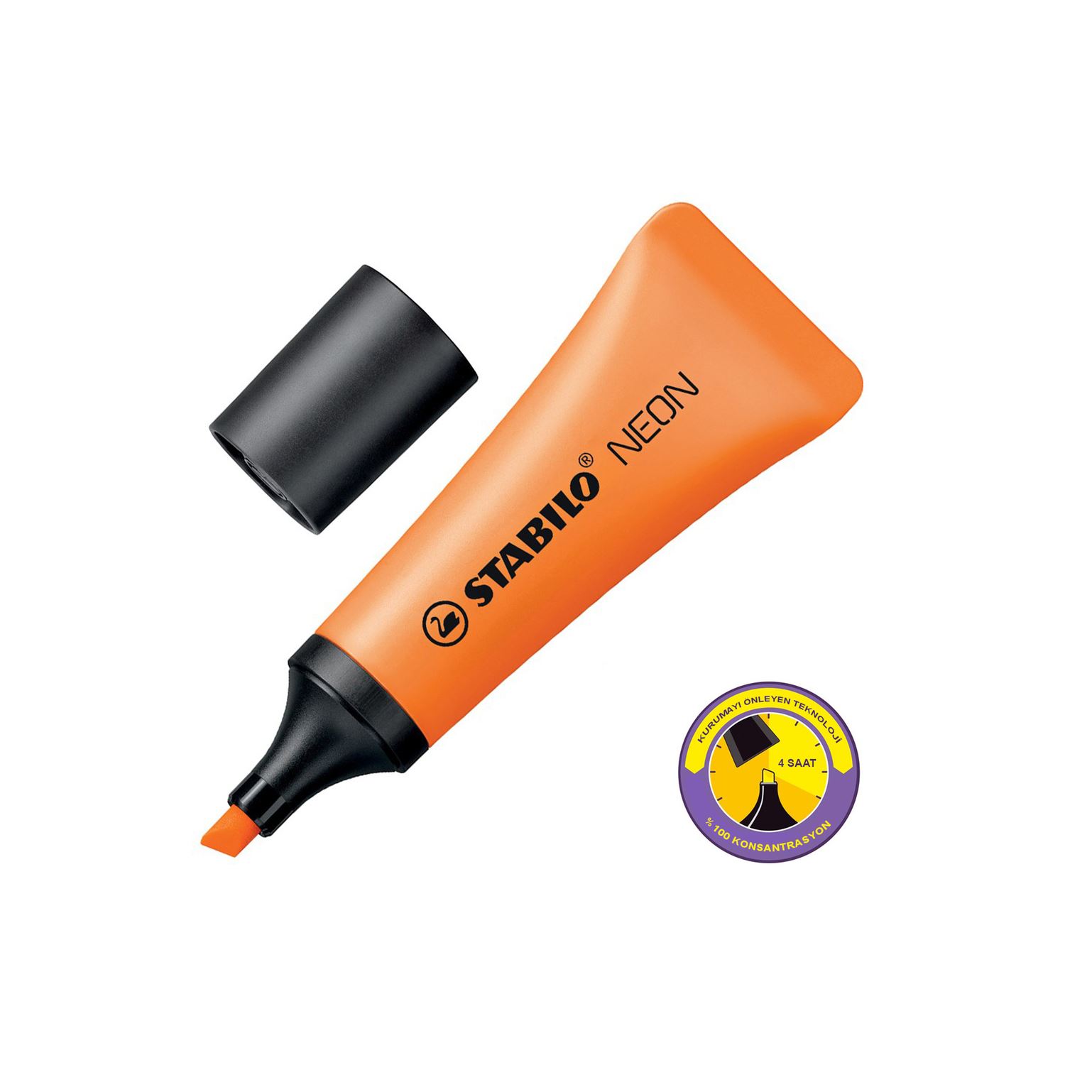 Stabilo Neon оранжевый текстовыделитель 72/54