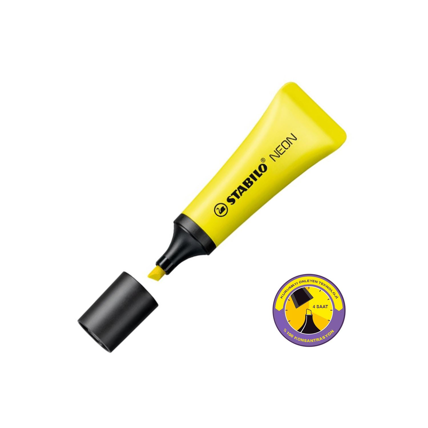 Stabilo Neon жёлтый текстовыделитель 72/24