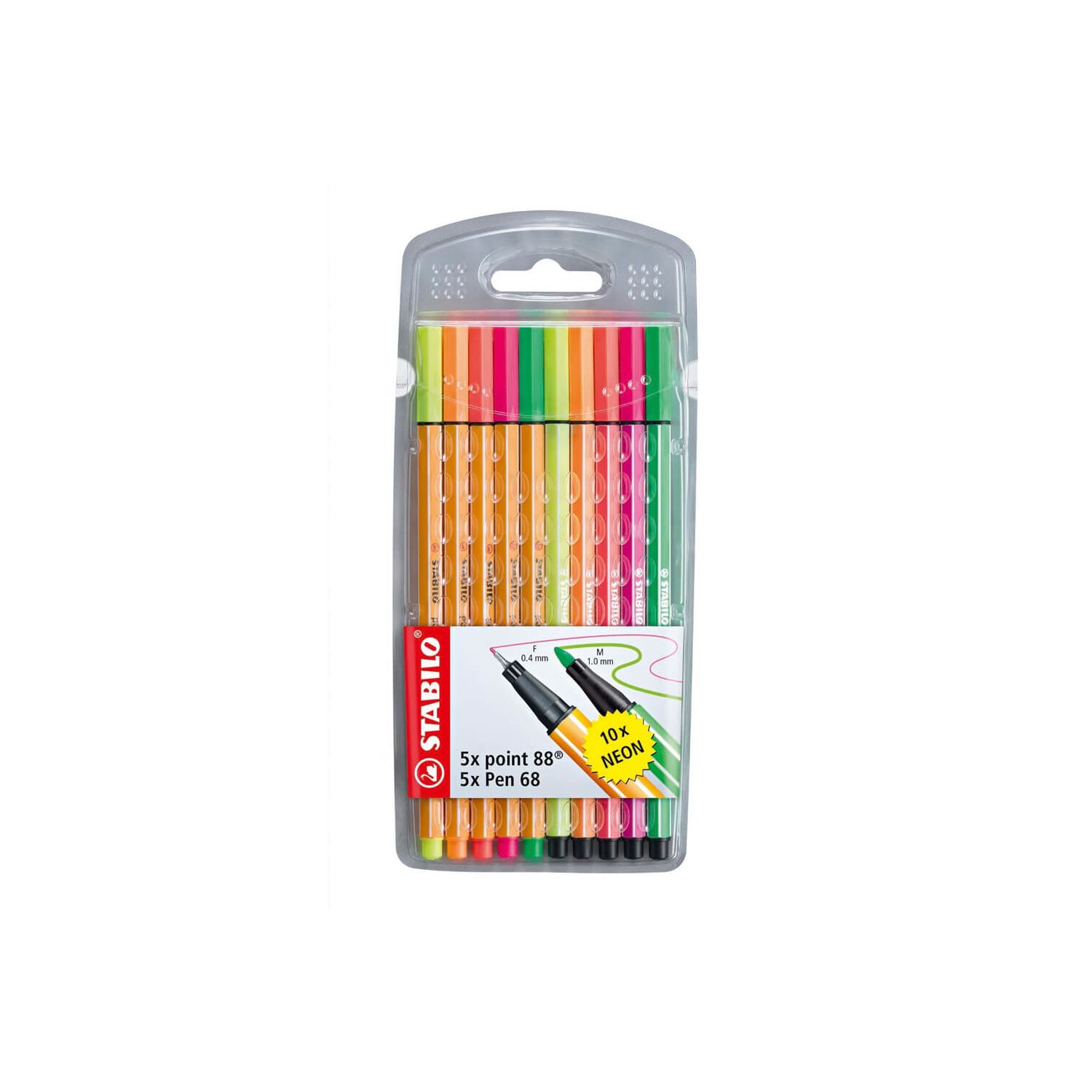 Stabilo Point 88 ve Point 68 Fineliner Kalem 10 Renk 8868/10-1
