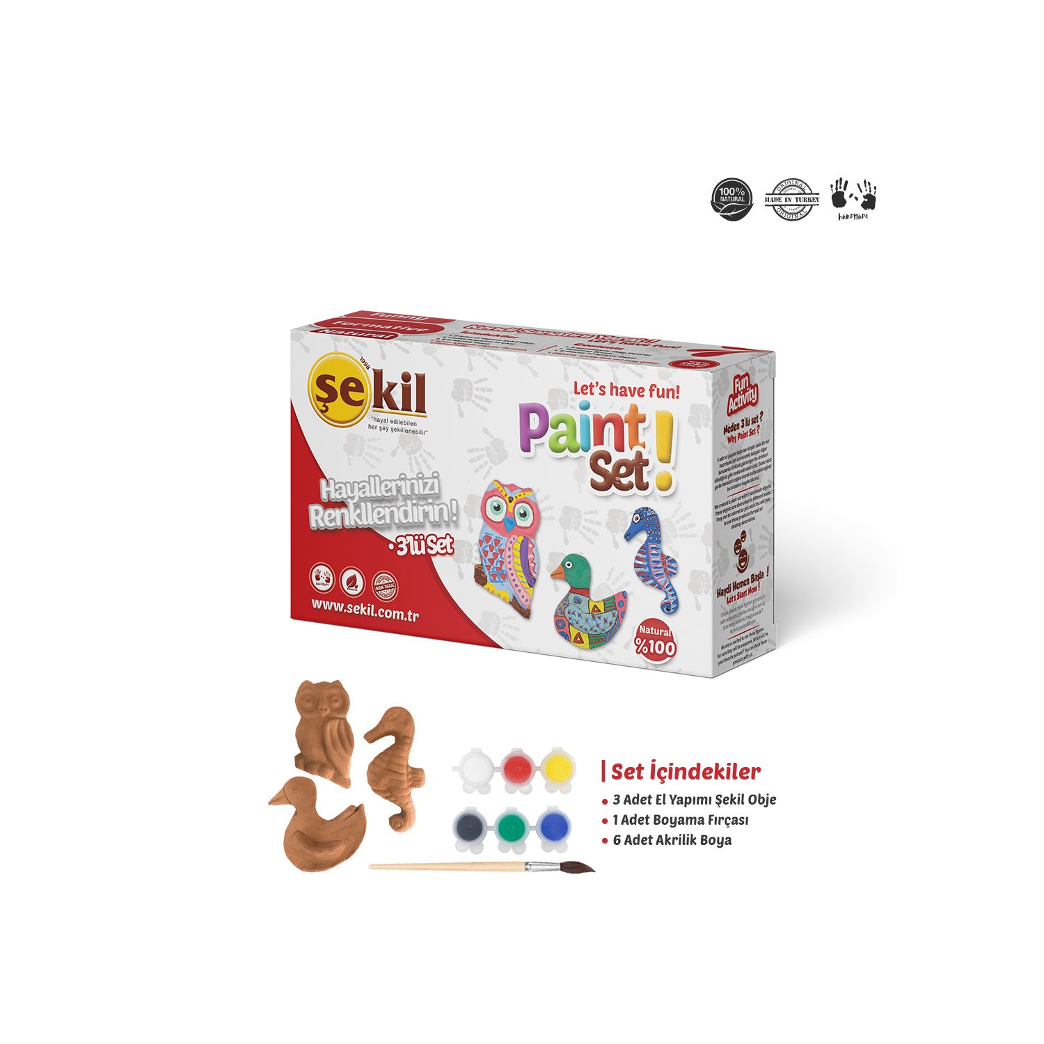 Şekil SKL3ST Triple Painting Set