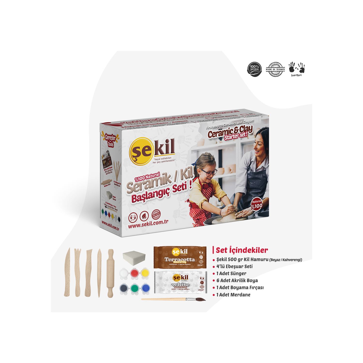 Şekil SKL BSL001 — стартовый набор для керамики и глины