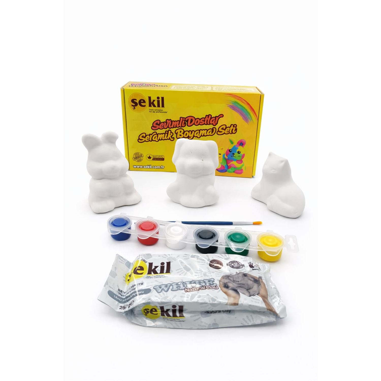 Şekil Sevimli Dostlar Ceramic Painting Set