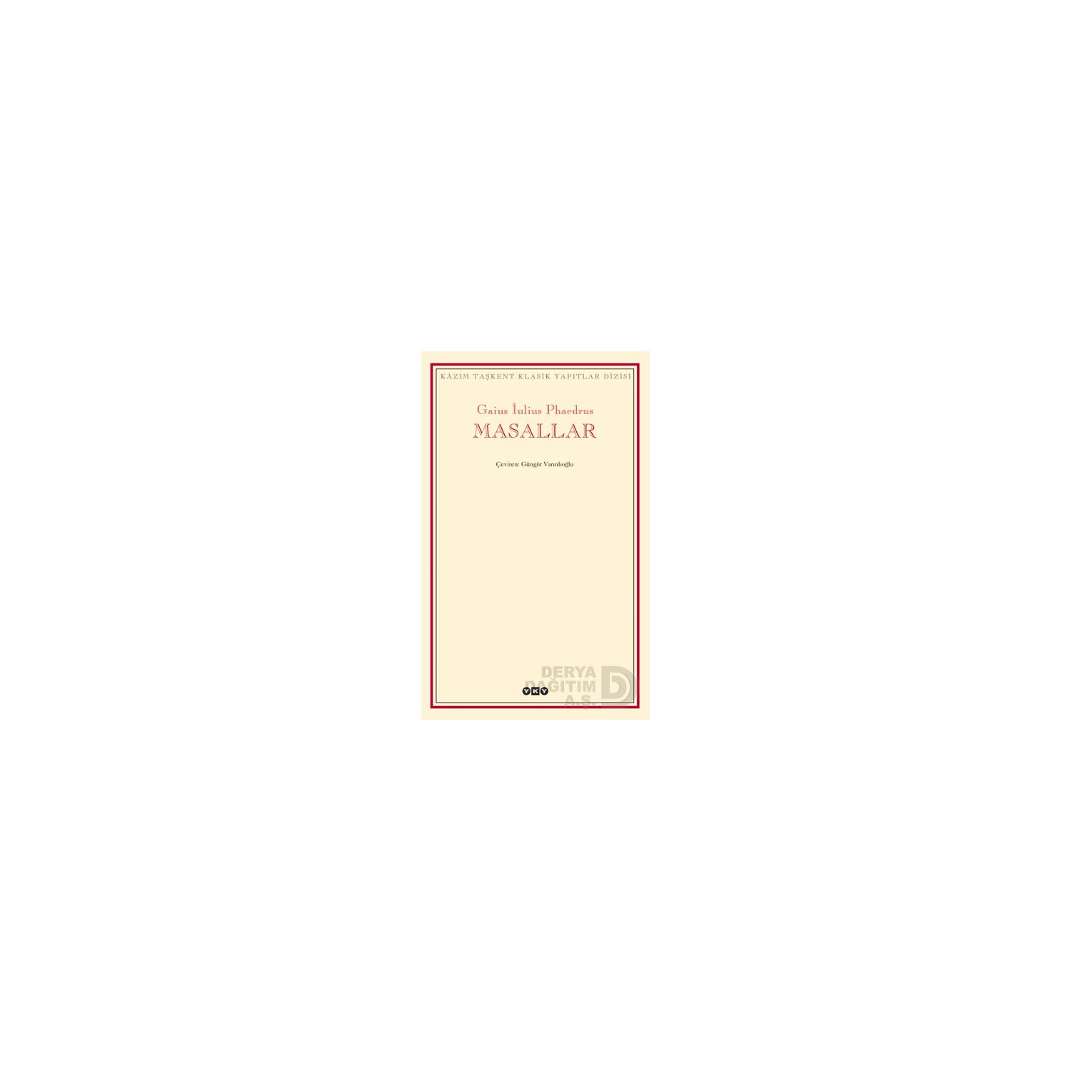 Yapı Kredi Yayınları Masallar Paperback Book