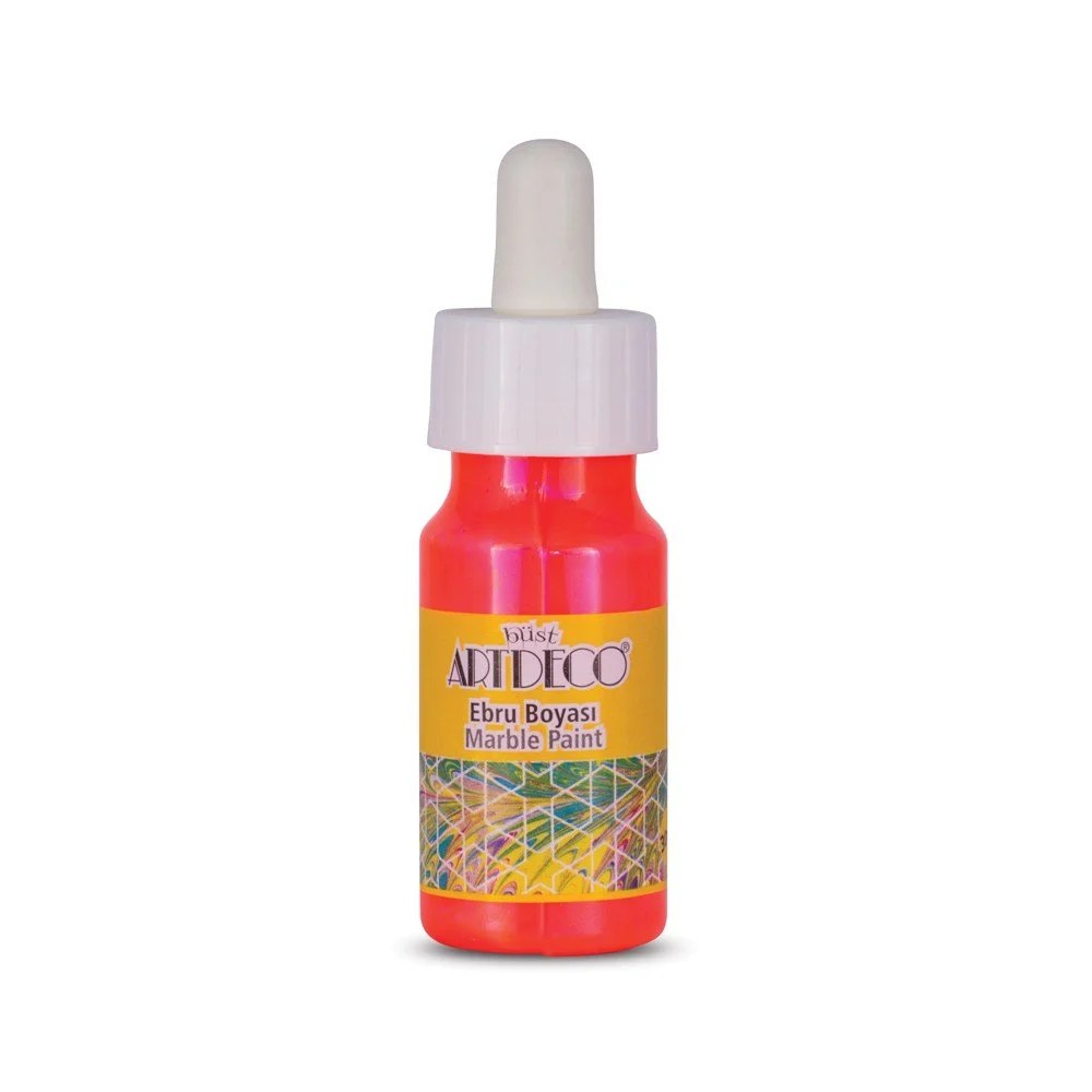 Artdeco Ebru Boyası 30 ml Neon Turuncu