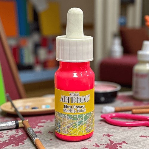 Artdeco Ebru Boyası 30 ml Neon Pembe