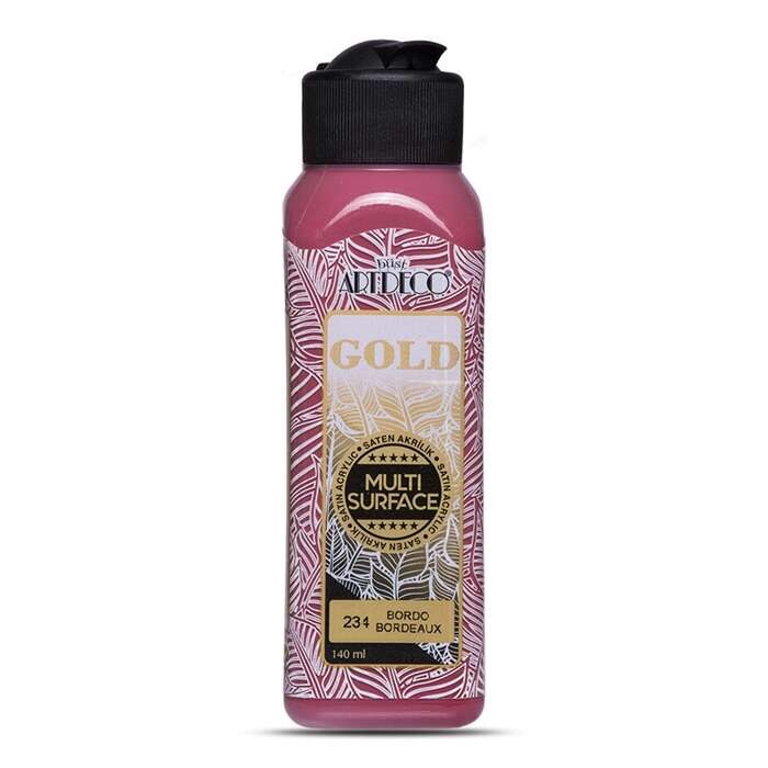Artdeco Gold Multi-Surface акриловая краска 140 мл, бордовая