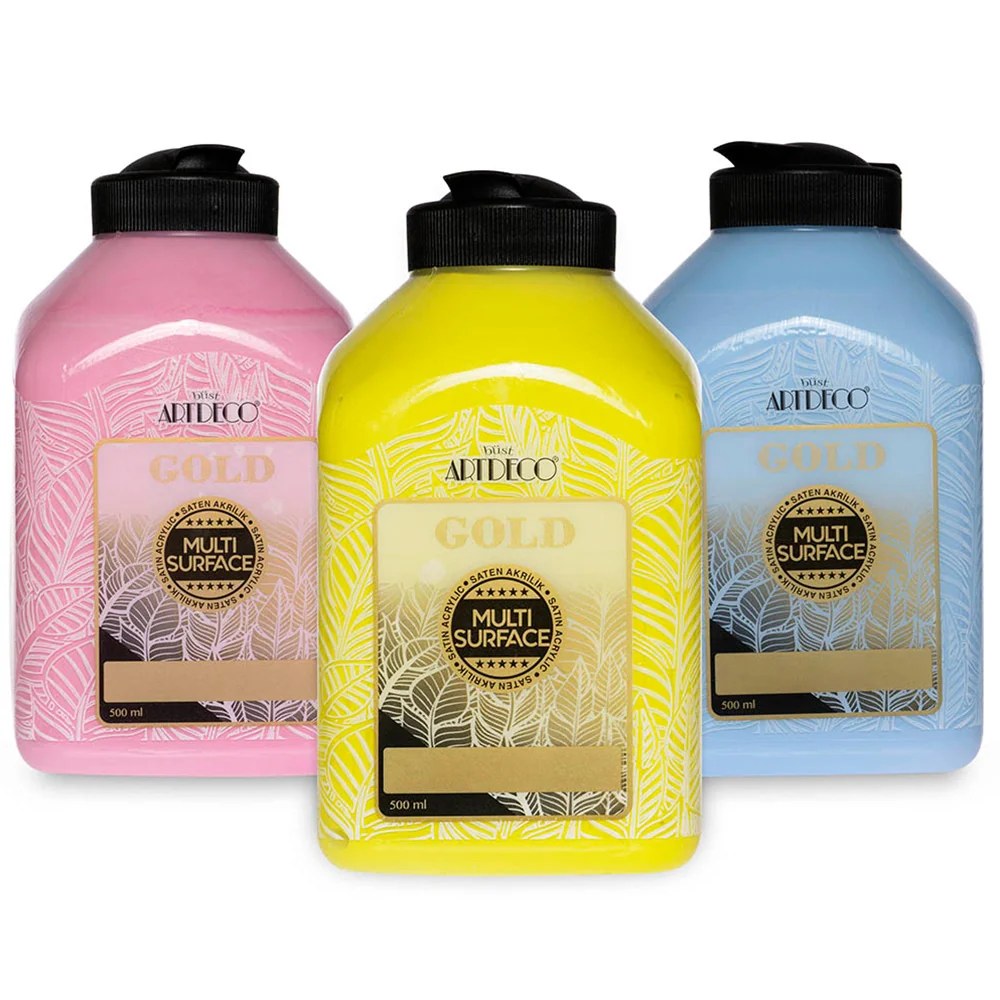 Artdeco Gold Multi-Surface Acrylic Paint 140 ml Pink