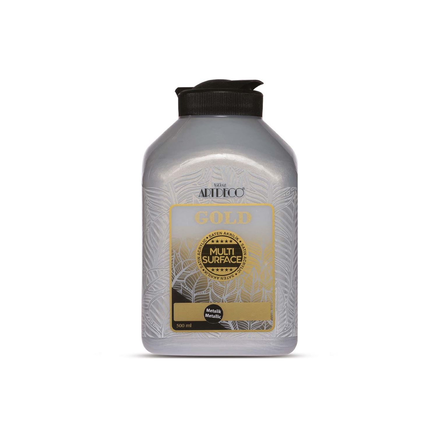 Artdeco Gold Multi-Surface Metalik Akrilik Boya 500 ml Gümüş