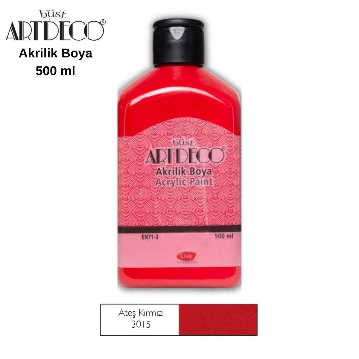 Artdeco Classic Acrylic Paint 75 ml Fire Red
