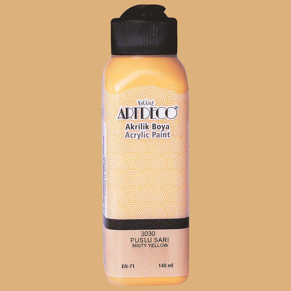 Artdeco Klasik Akrilik Boya 75 ml Puslu Sarı