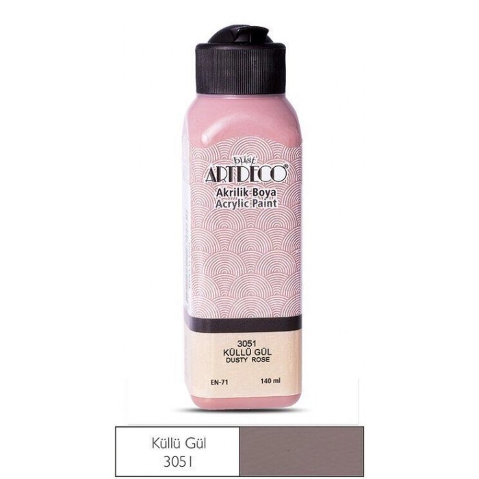 Artdeco Klasik Akrilik Boya 75 ml Küllü Gül