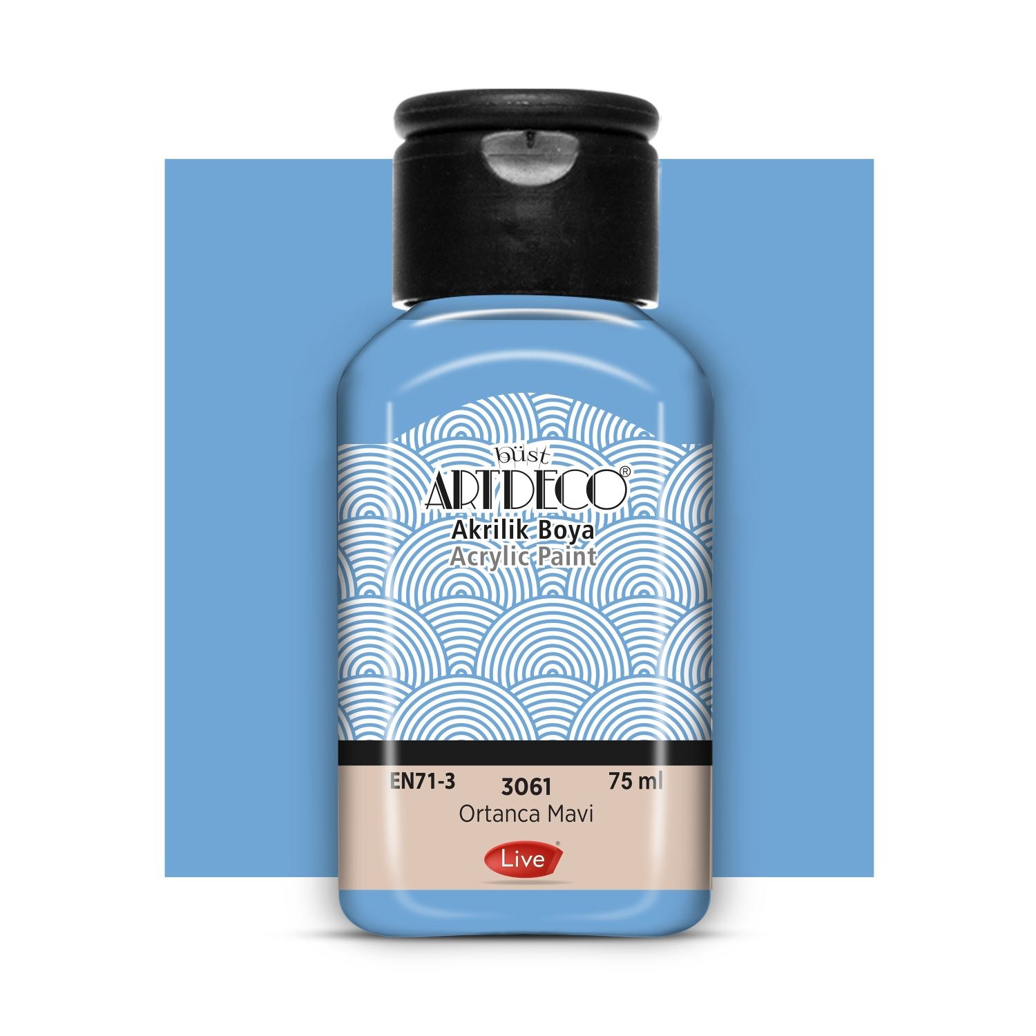 Artdeco Klasik Akrilik Boya 75 ml Ortanca Mavi
