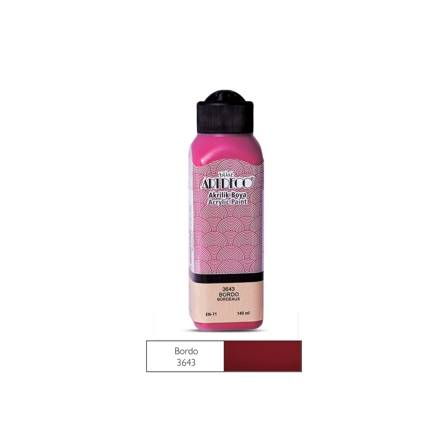 Artdeco Klasik Akrilik Boya 75 ml Bordo