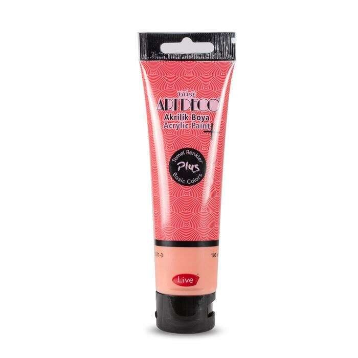 Artdeco Plus Acrylic Paint Tube 100 ml Dark Red