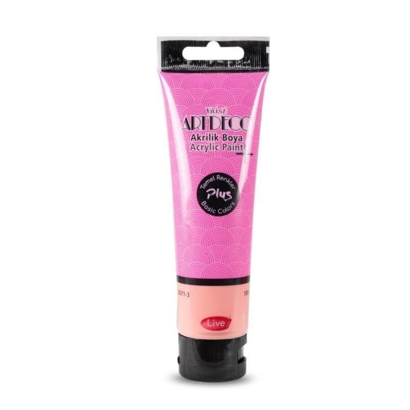 Artdeco Plus Tüp Akrilik Boya 100 ml Toz Pembe