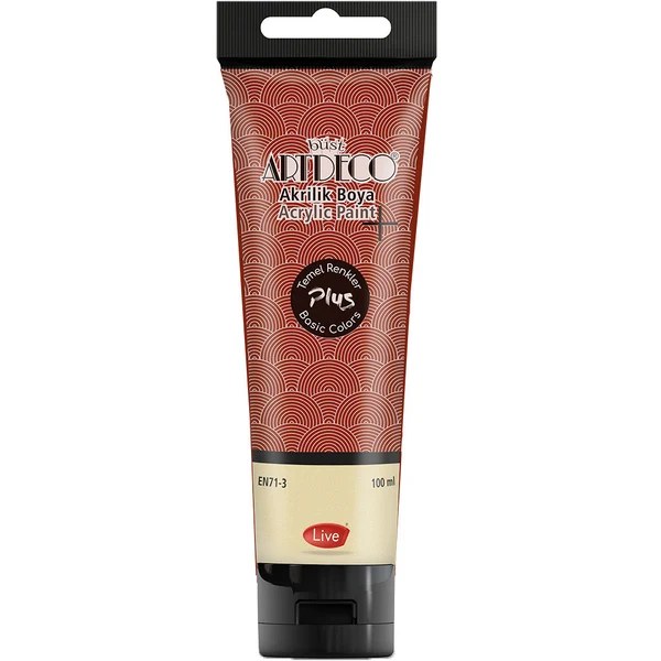 Artdeco Plus Acrylic Paint Tube 100 ml Reddish Brown