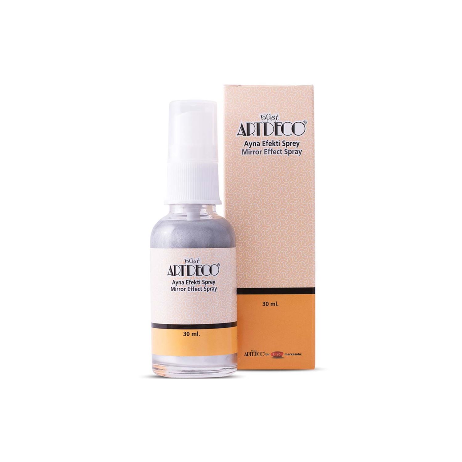 Artdeco Ayna Efekt Boyası 30 ml Gümüş