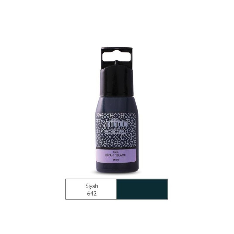 Artdeco Boyutlu Boya 60 ml Siyah
