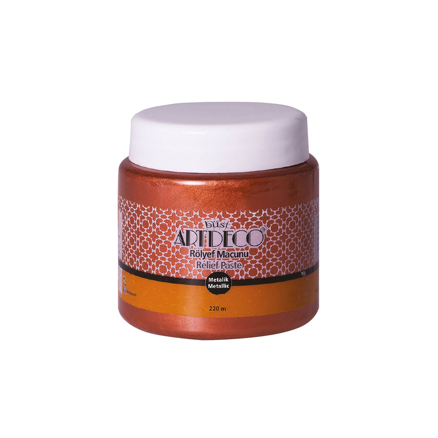 Artdeco Metallic Relief Paste 220 ml Pearl