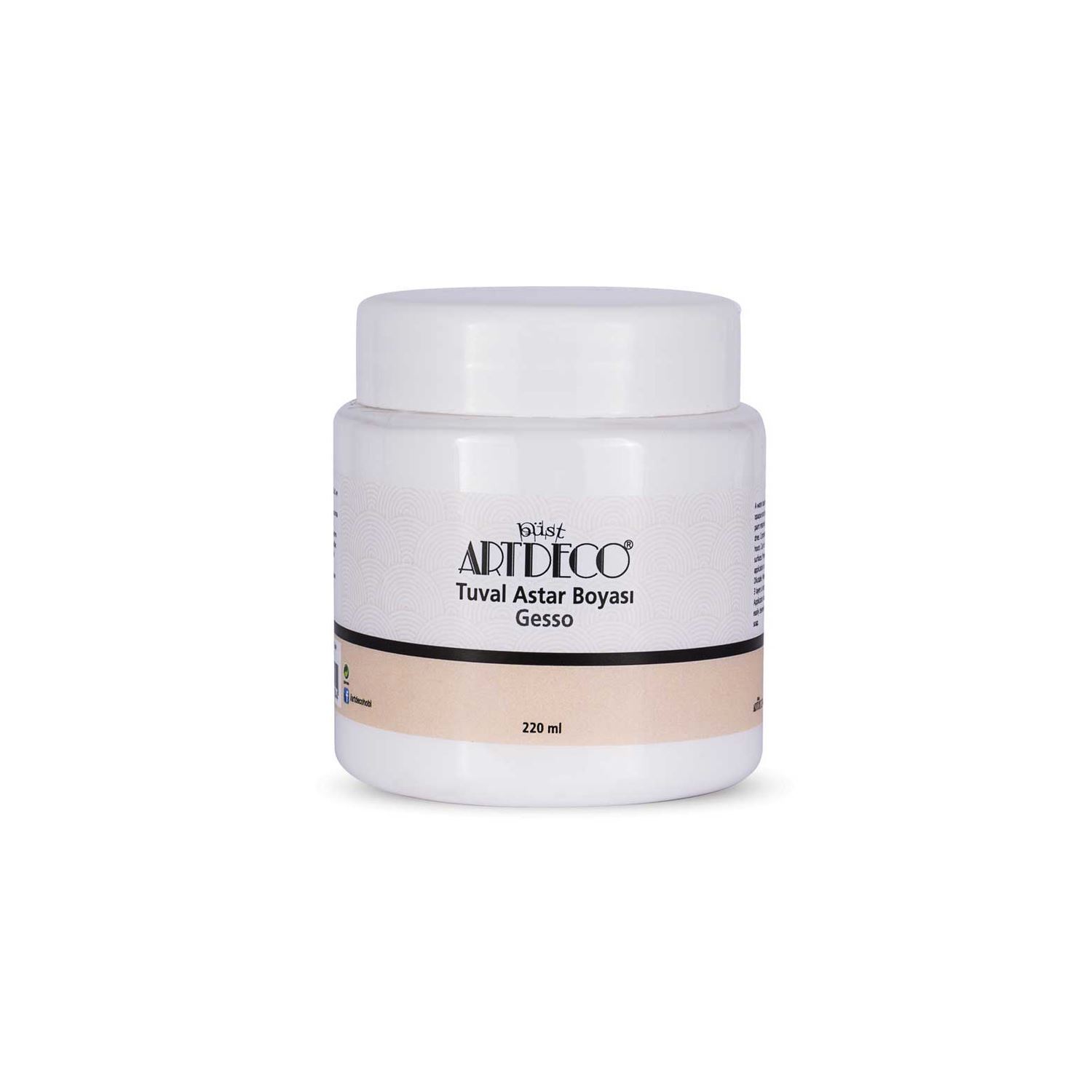Artdeco Gesso, белый грунт для холста, 220 мл