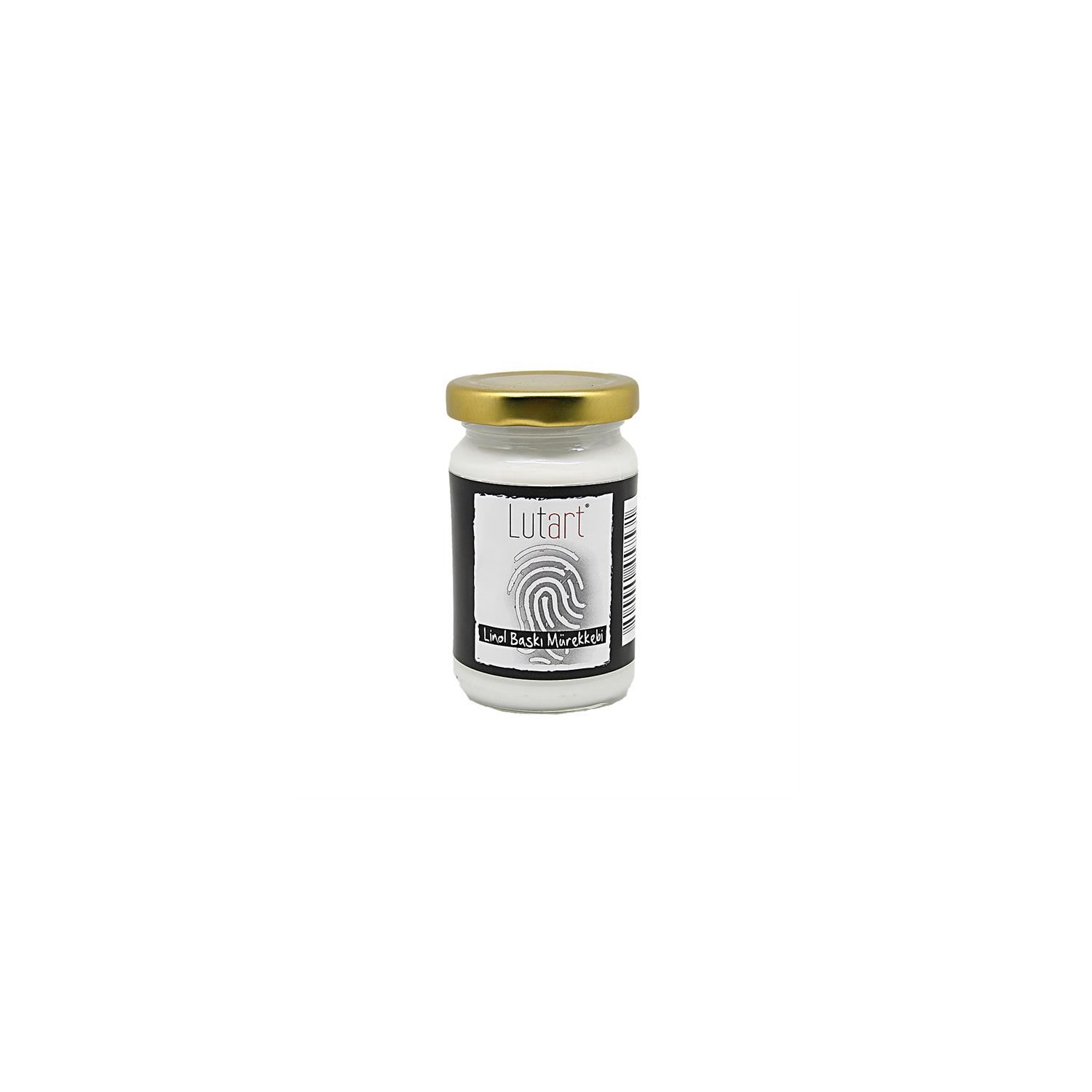 Lutart Linol Baskı Mürekkebi 100ML Beyaz