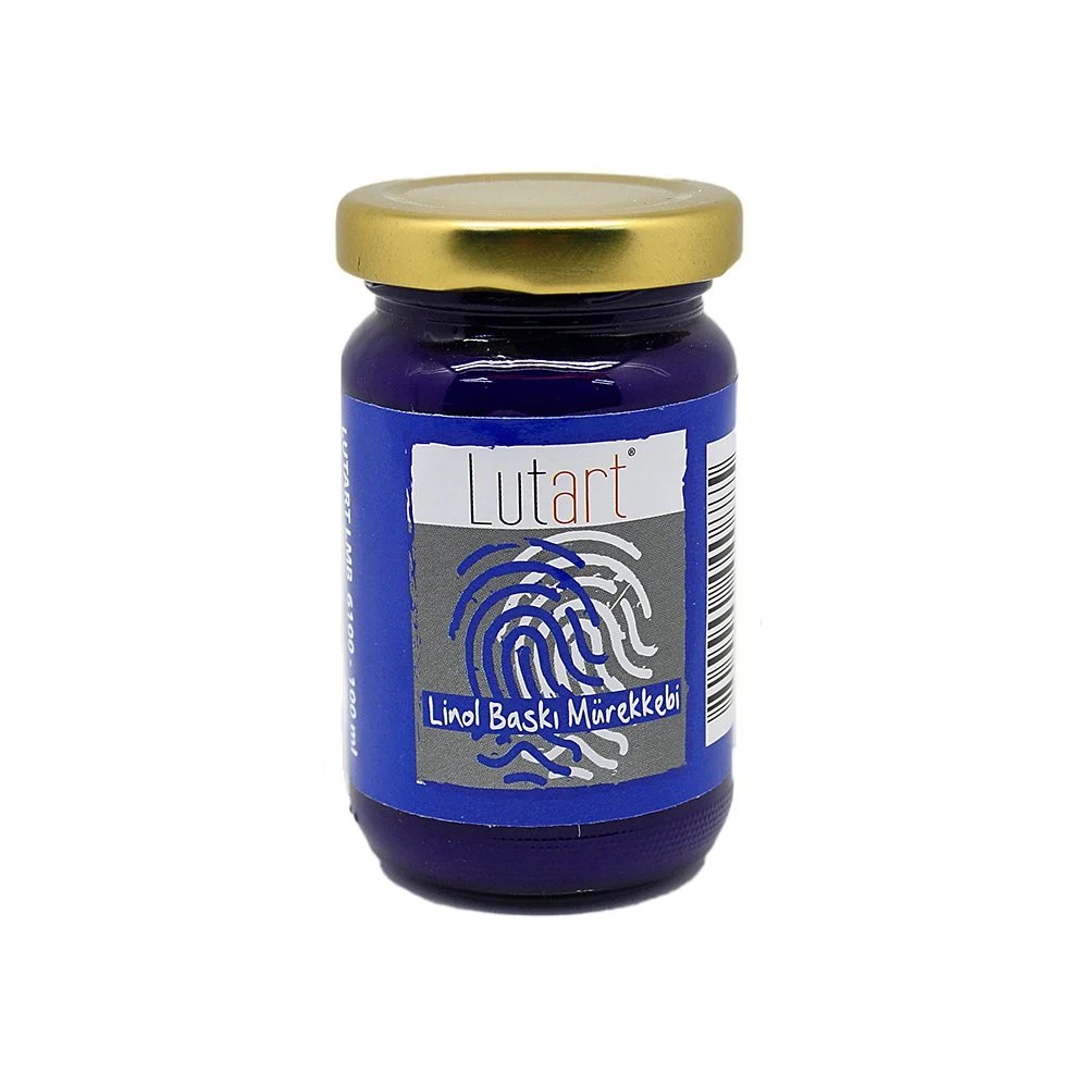 Lutart Linol Baskı Mürekkebi 100ML Mavi