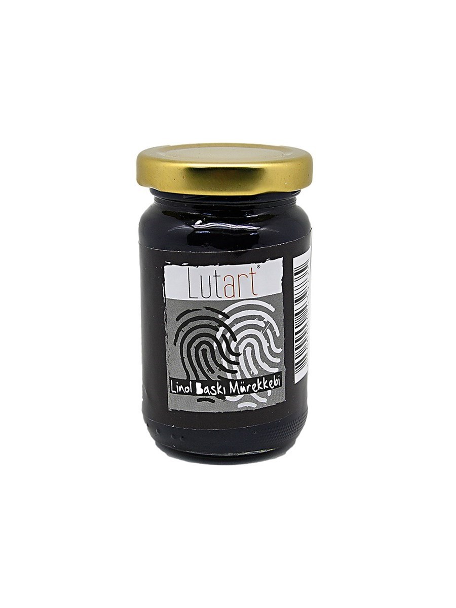 Lutart Linol Baskı Mürekkebi 100ML Siyah