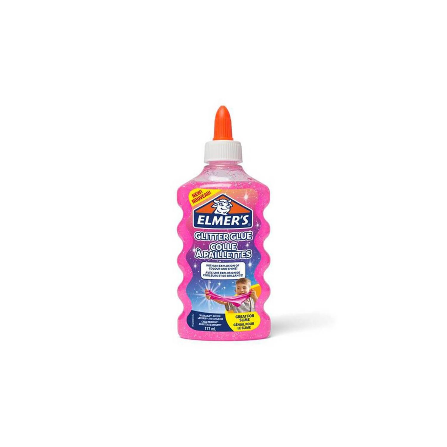 Elmer’s Розовый клей с блёстками 177 мл 2077249