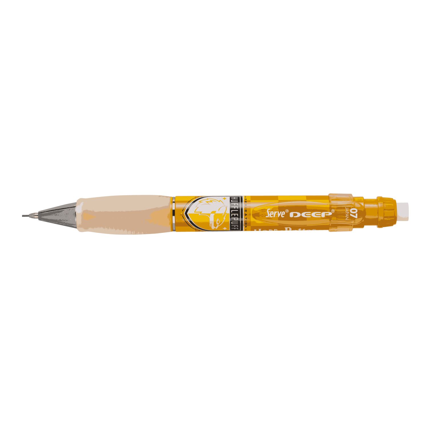 Serve Deep Mechanical Pencil 0.7 mm Harry Potter Hufflepuff Checkered