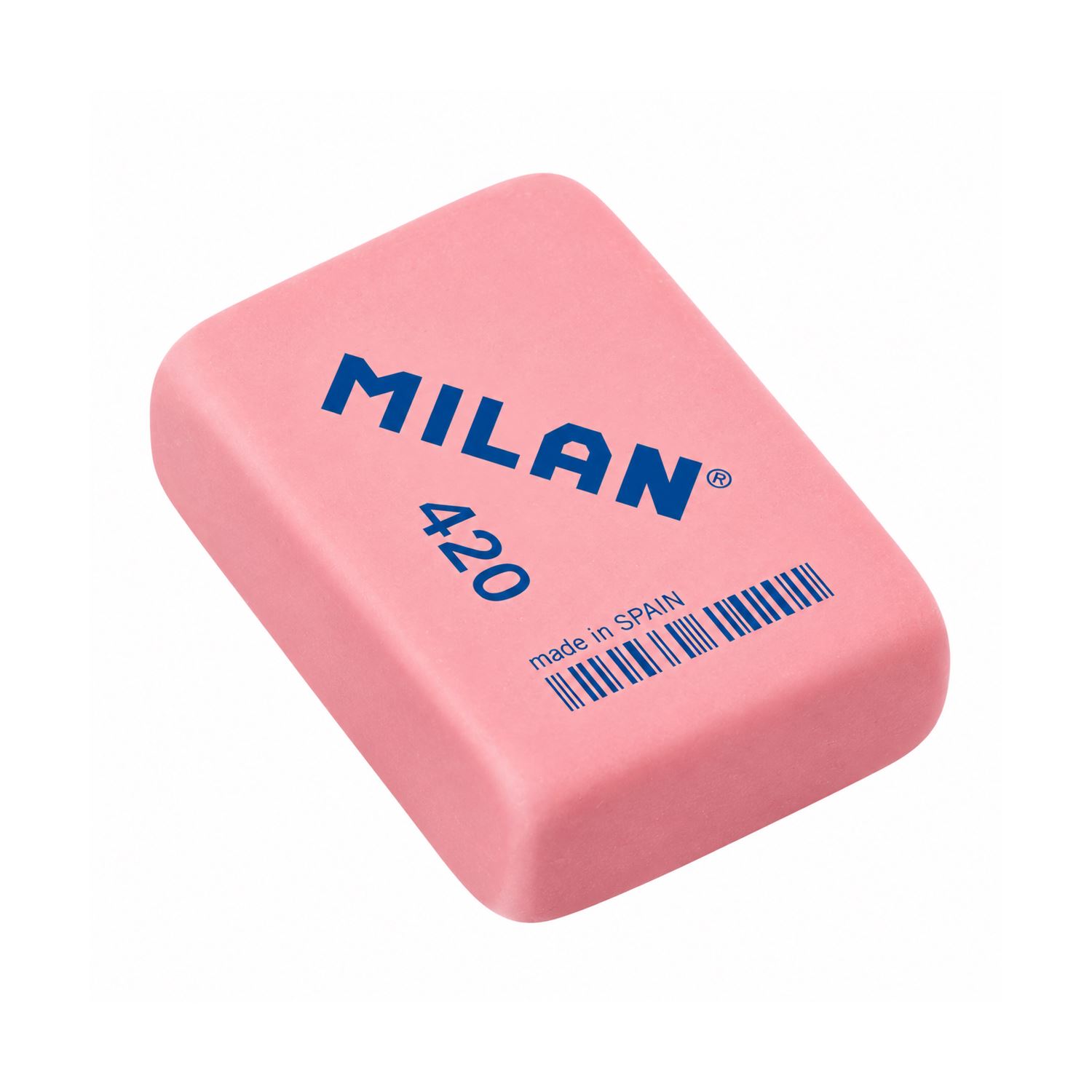 Milan 420 — мягкий синтетический ластик, розовый