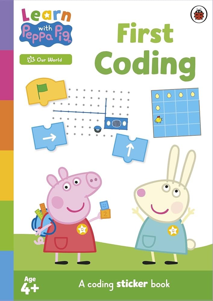 Penguin Readers Learn With Peppa Pig: First Coding — книга с заданиями по кодированию