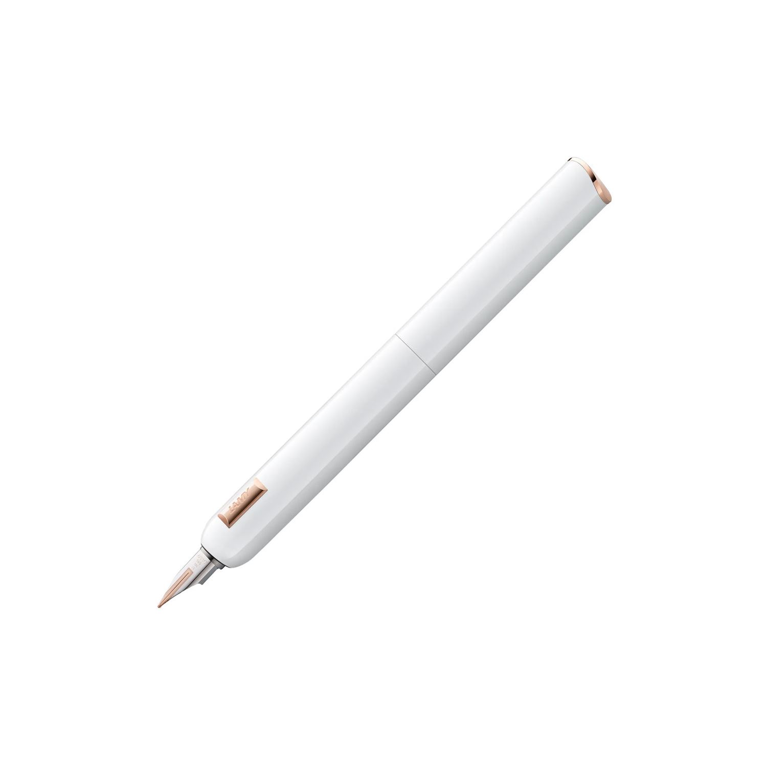 Lamy dialog cc Fountain Pen, 14-Carat Gold Nib, Gloss White, M