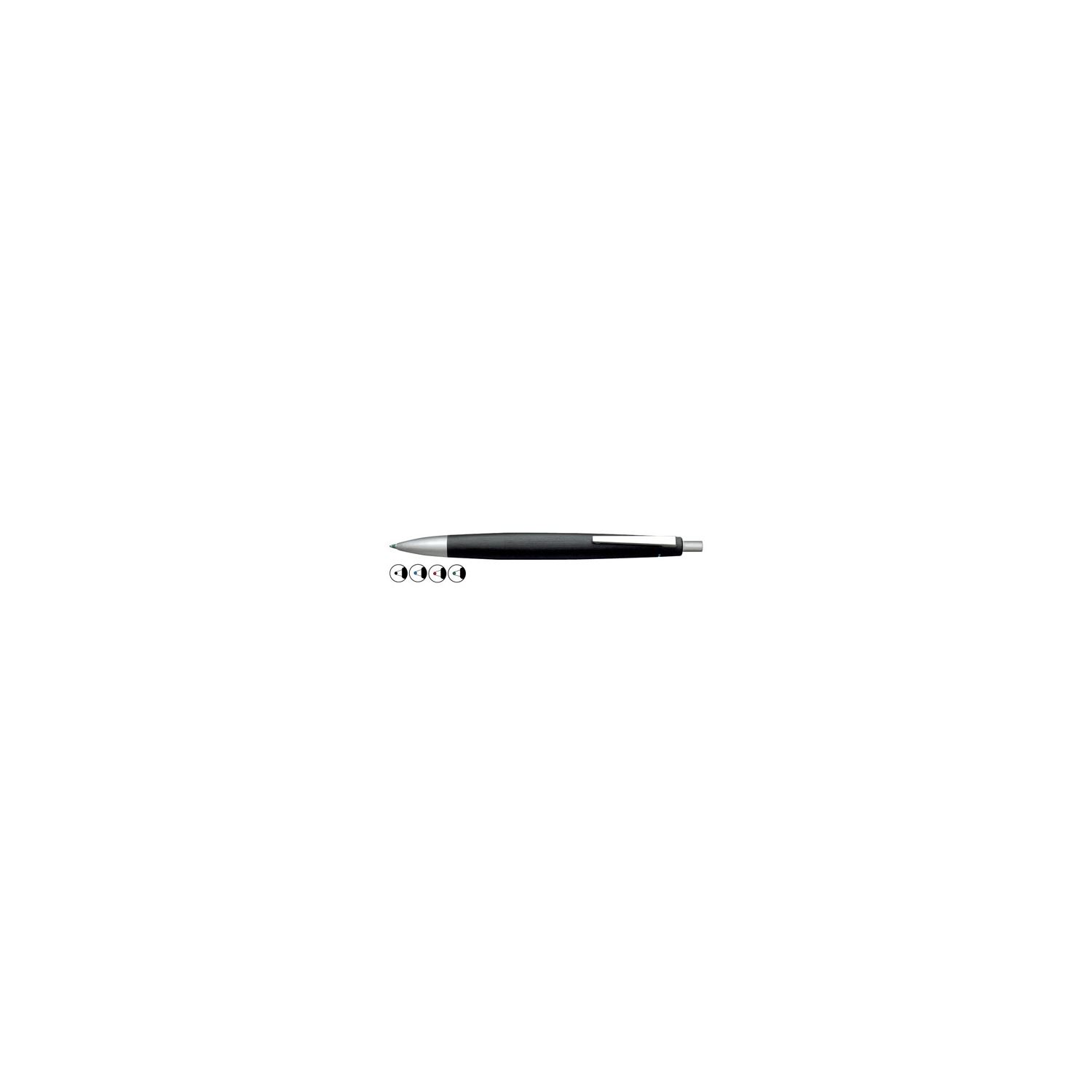 Lamy 2000, четырёхцветная шариковая ручка, матовая чёрная