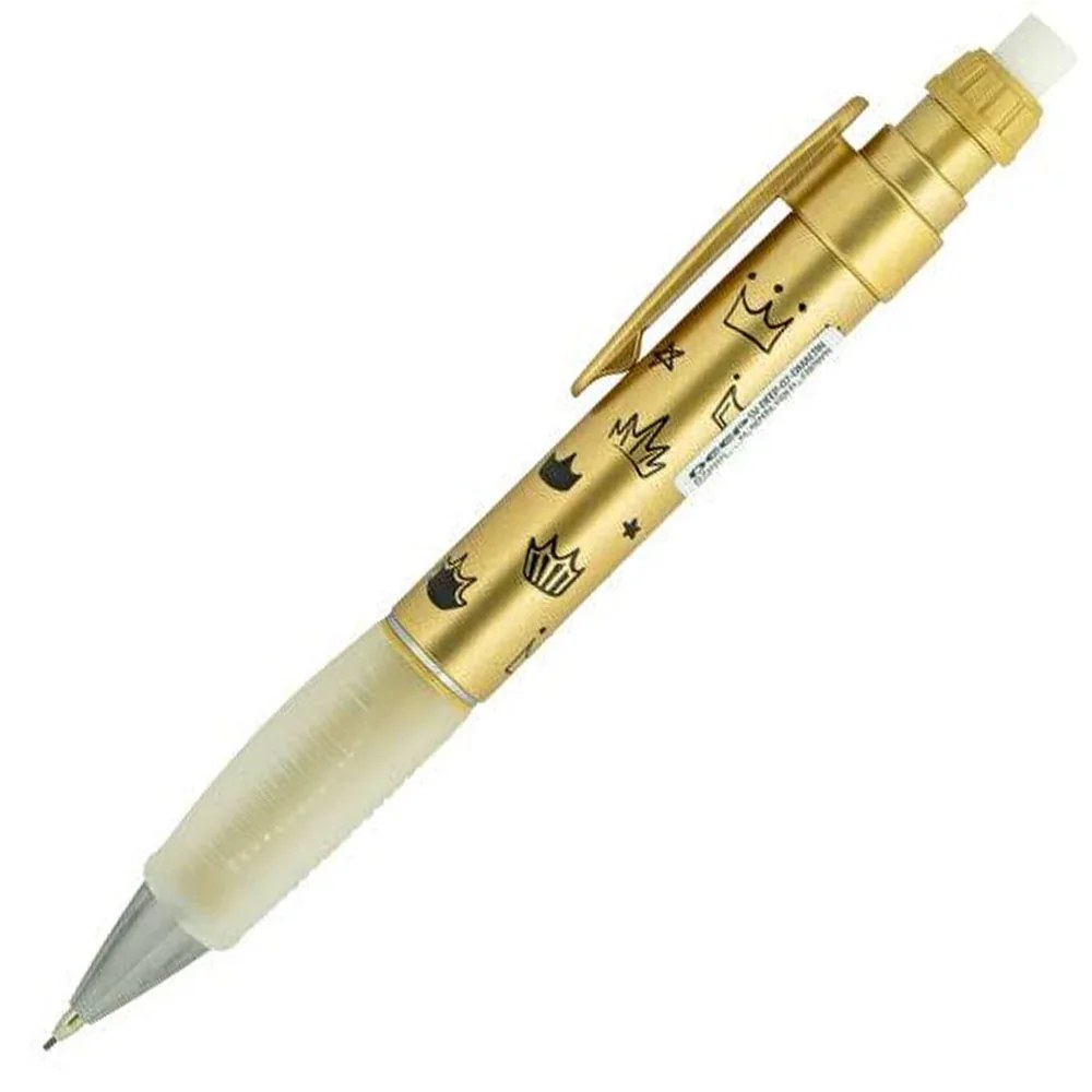 Serve Deep Pre 0.7 mm Gold Crown Pattern Mechanical Pencil