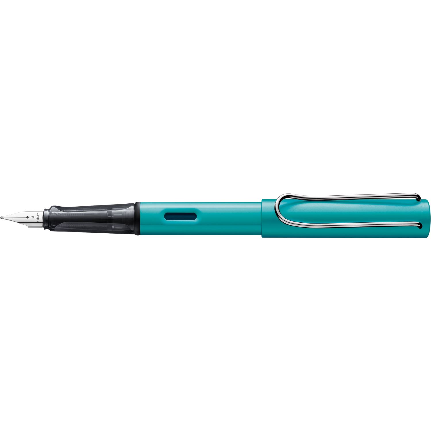 Lamy AL-star Fountain Pen, Aluminium, M Nib, Tourmaline, 23-M