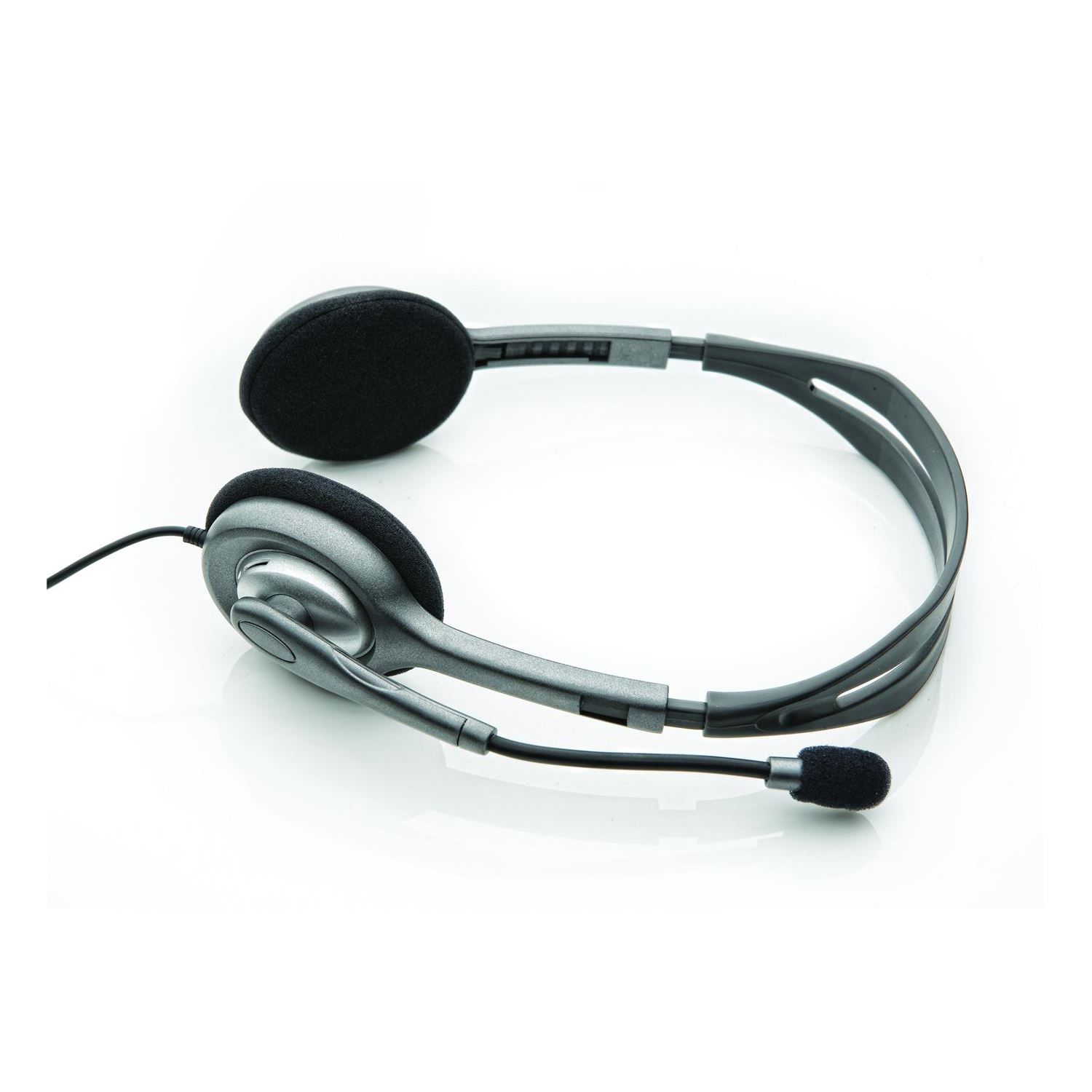 Logitech 981-000271 H110 Stereo Kulaküstü Gri Kulaklık