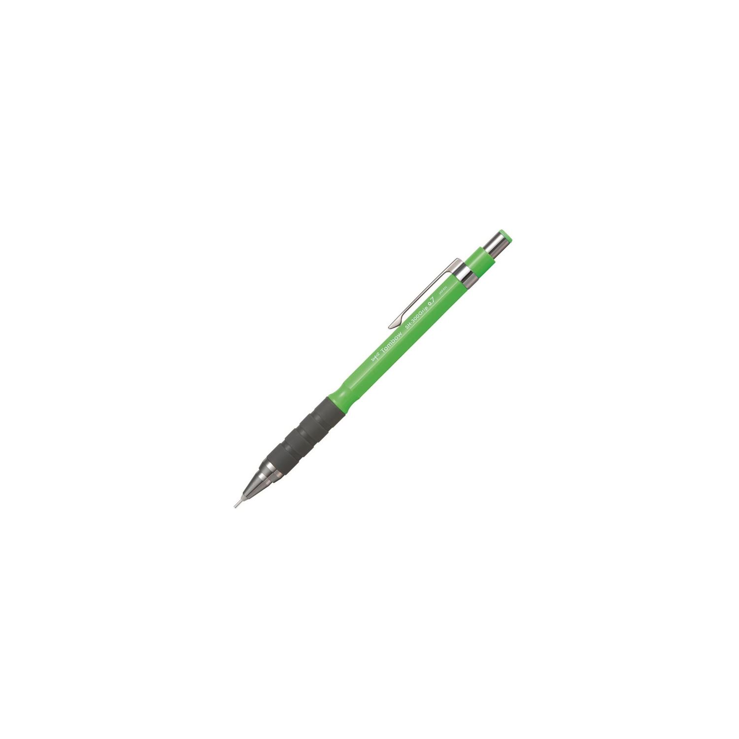 Tombow SH-300 Grip, механический карандаш 0,7 мм, неоново-зелёный