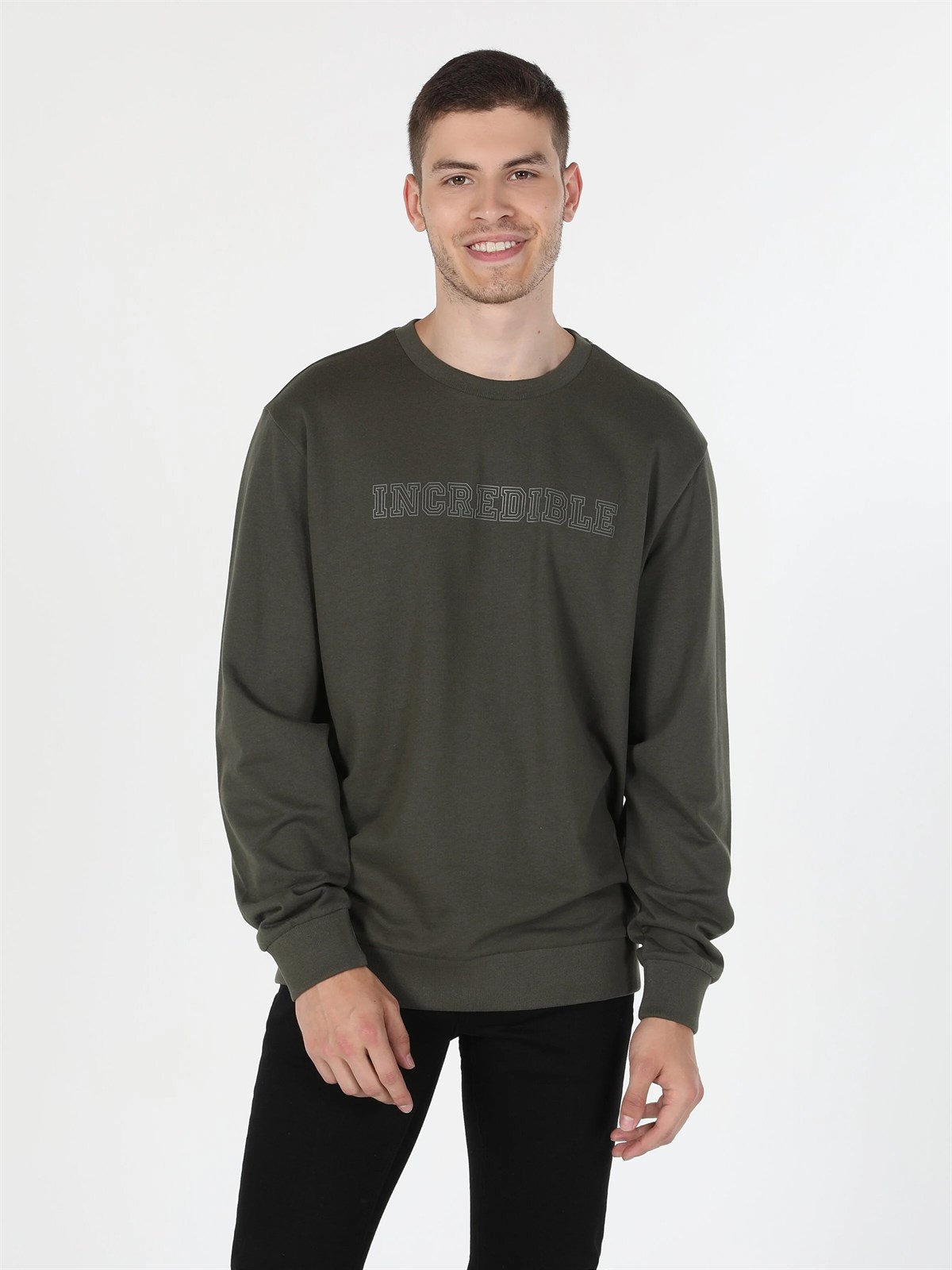 Örme Erkek Sweatshirt Regular Fit