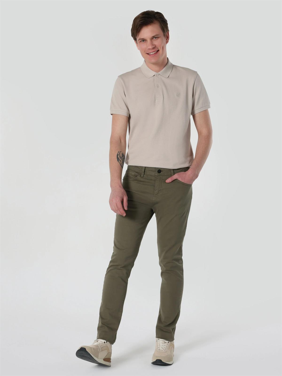 Dokuma Alt Erkek Pantolon Straight Fit