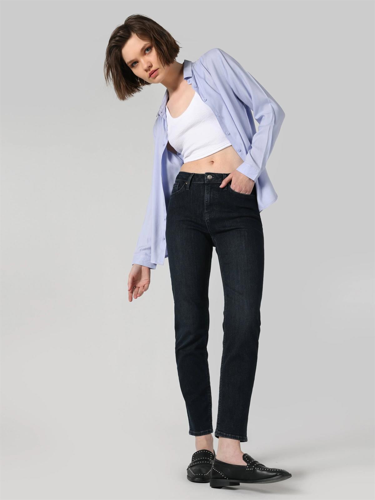 Denim Kadın Jean Pantolon 703 Carla Slim Fit