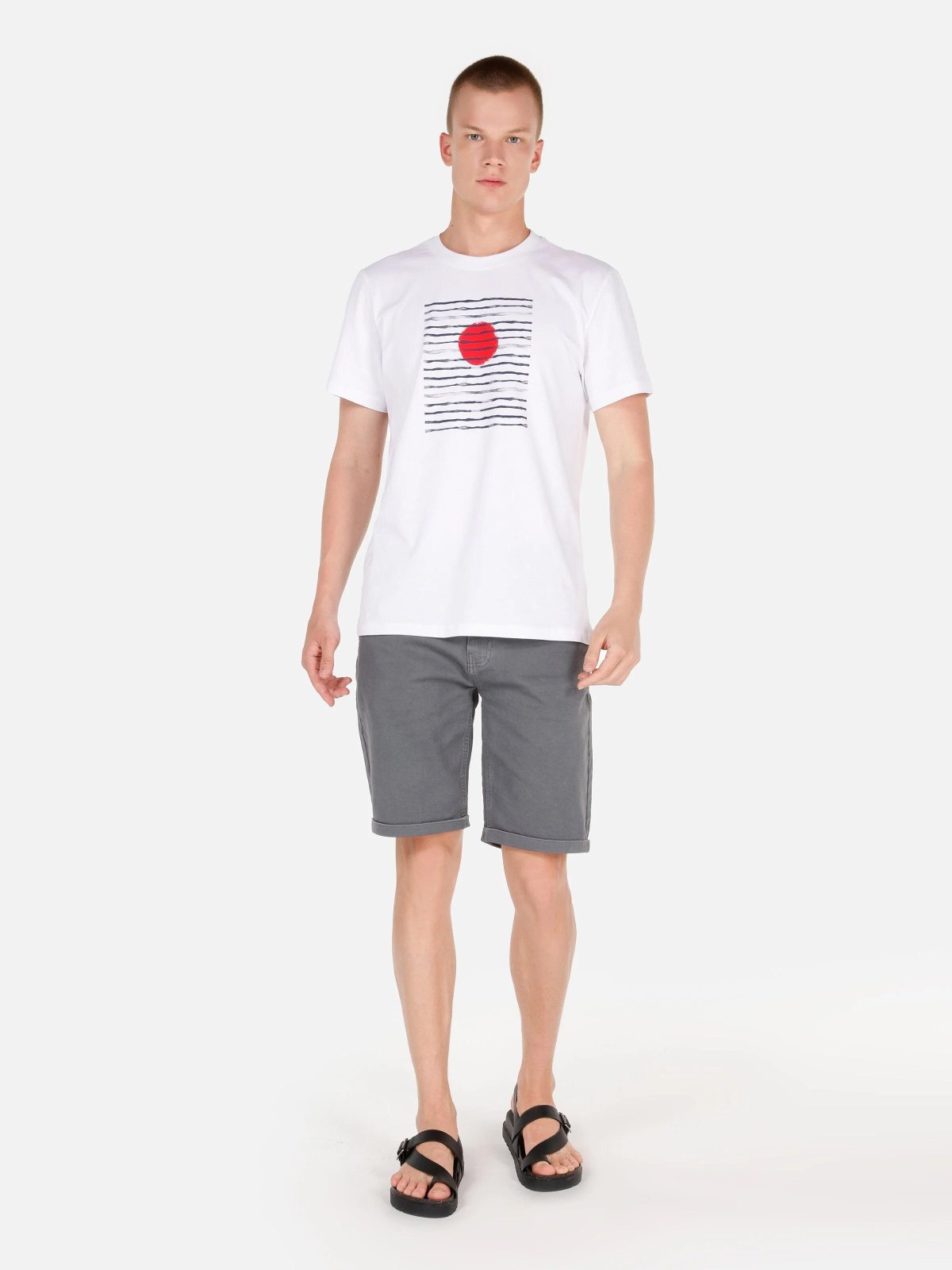 Dokuma Alt Erkek Şort Regular Fit