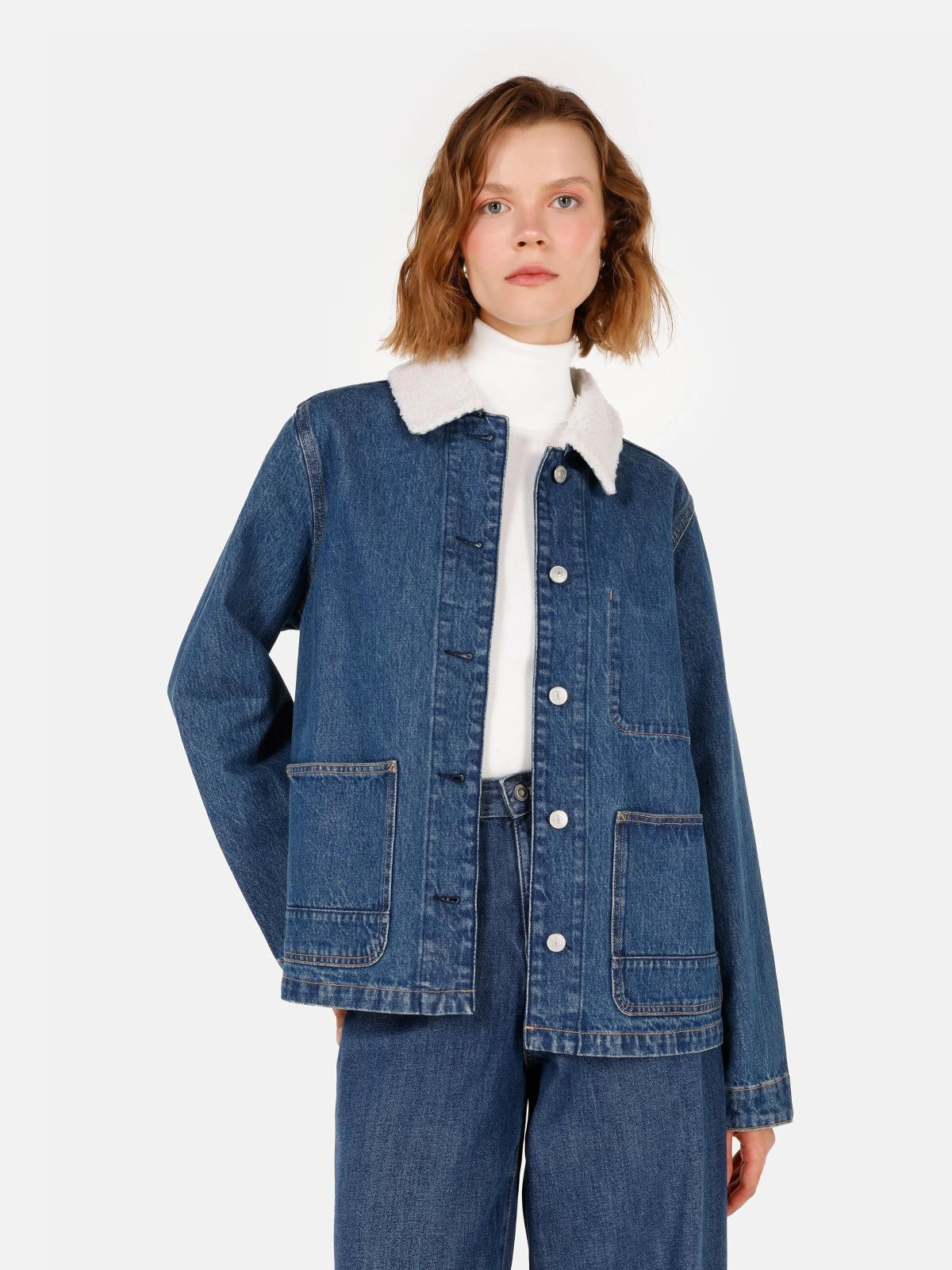 Denim Kadın Ceket Modern Fit
