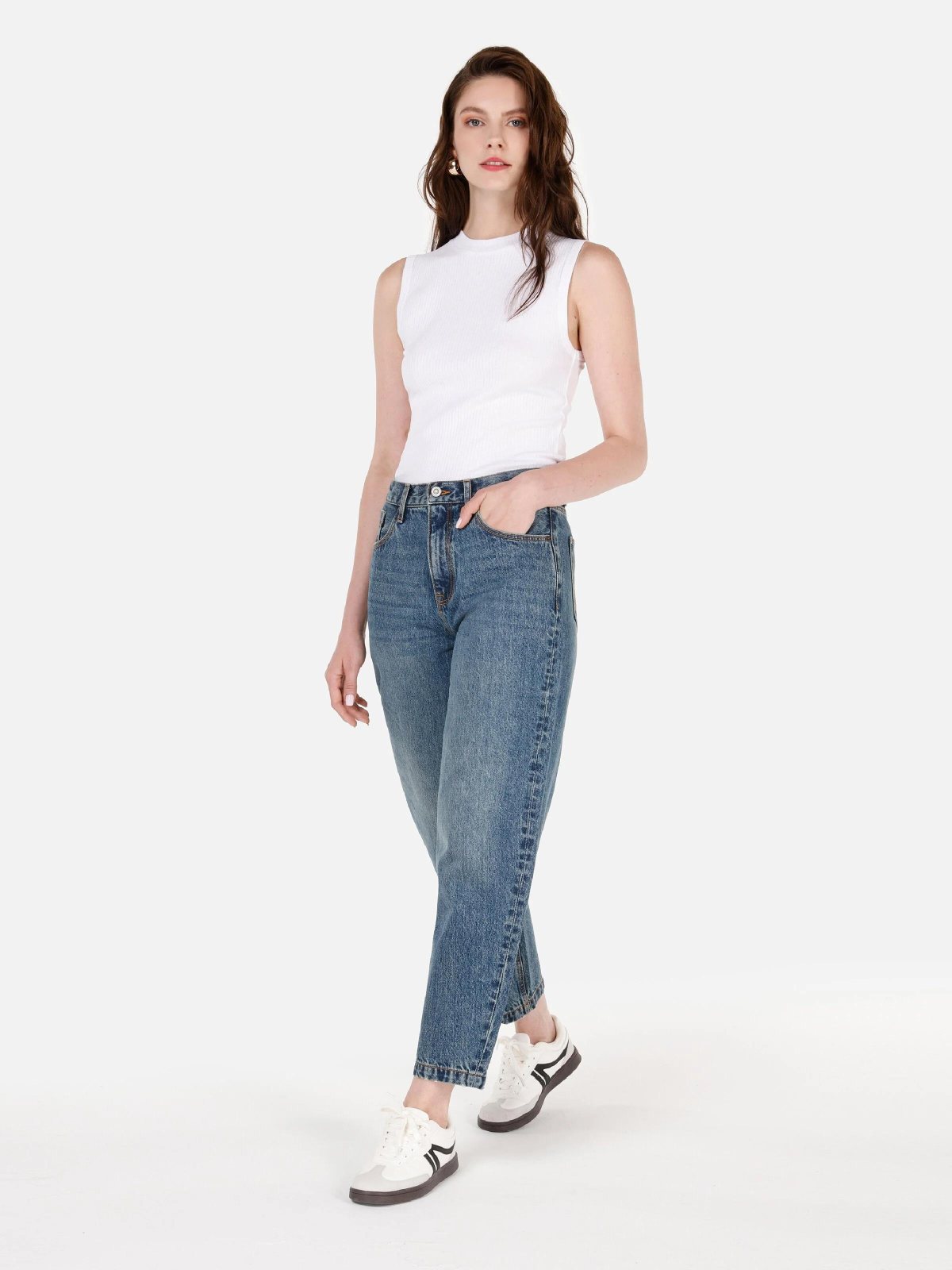 Denim Kadın Jean Pantolon 703 Carla Baloon Fit