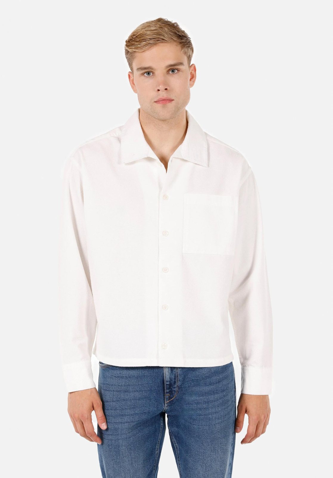 Dokuma Üst Erkek Uzun Kol Gömlek Slim Fit