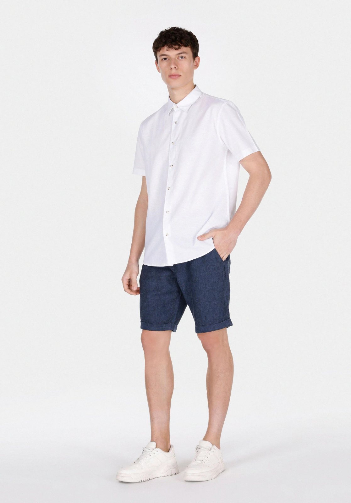Dokuma Alt Erkek Şort Regular Fit