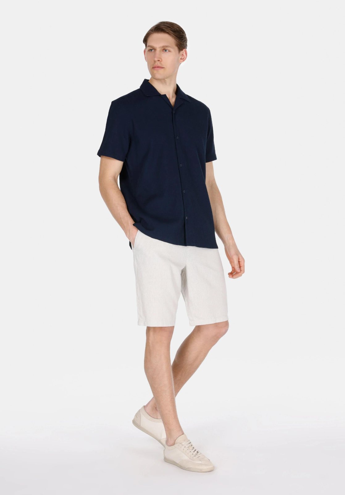 Dokuma Alt Erkek Şort Regular Fit