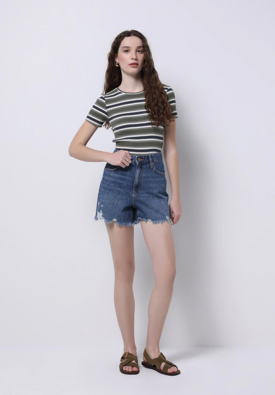 Denim Kadın Şort Mom Fit