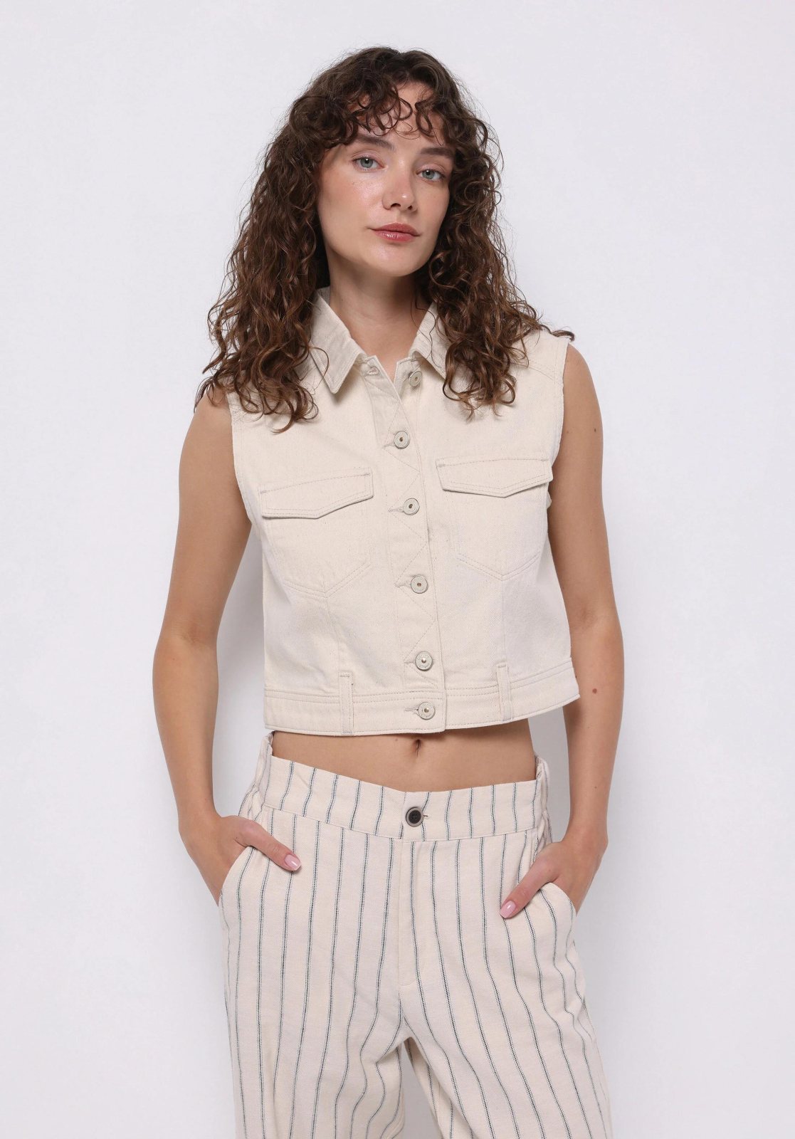 DENIM KADIN YELEK Regular Fit