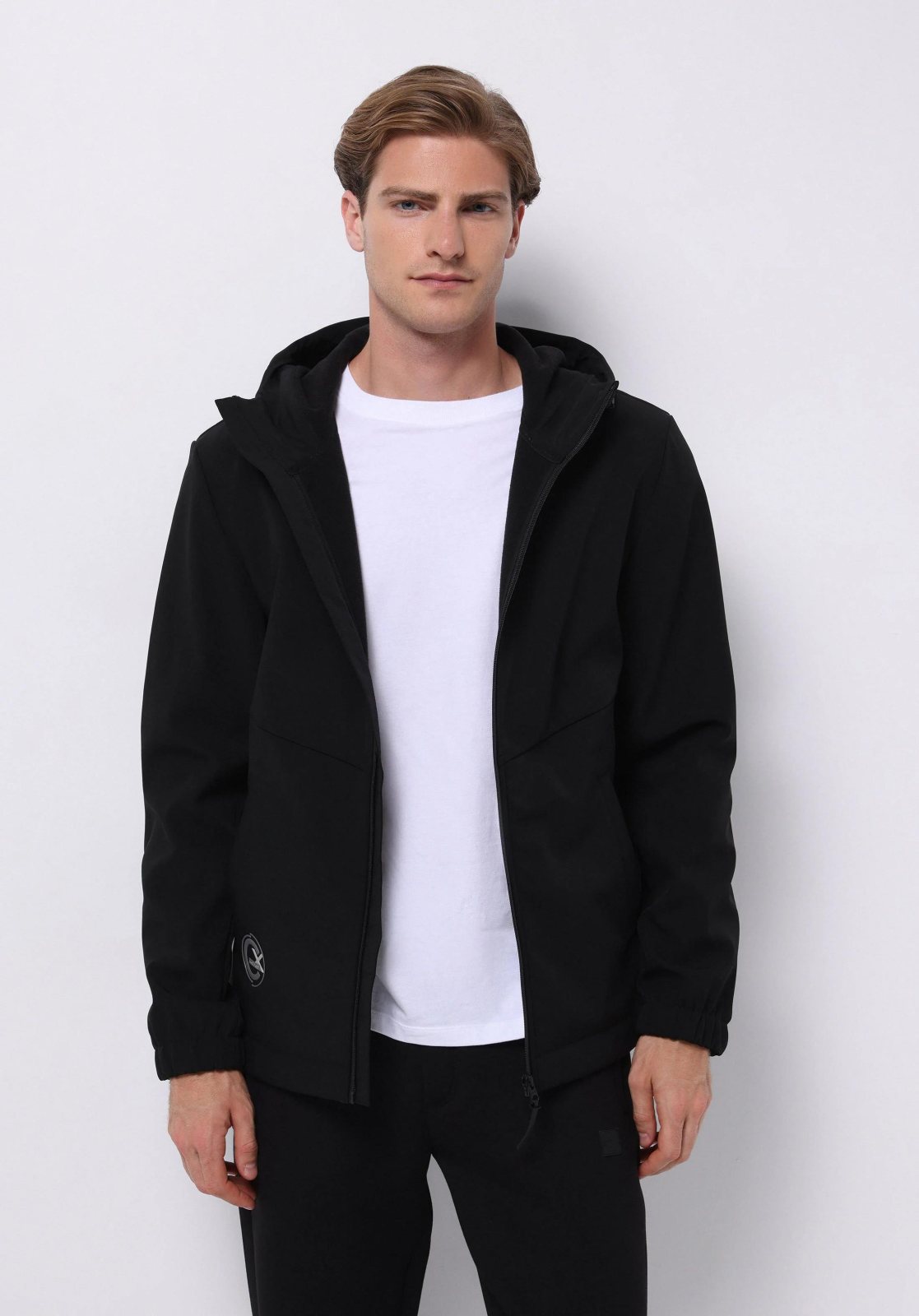 Dokuma Dış Erkek Yağmurluk Slim Fit