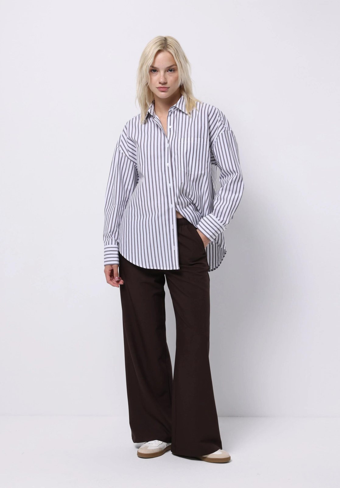 Dokuma Alt Kadın Pantolon Regular Fit